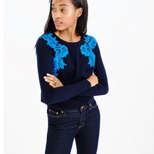J Crew appliqué sweater